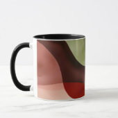 Abstracte minimalistische waterverf compositie mok (Links)