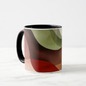 Abstracte minimalistische waterverf compositie mok (Voorkant links)
