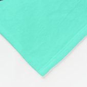 Abstracte minimalistische zonnen zwarte Turquoise  Fleece Deken (Hoek)