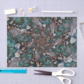 Abstracte Mint Green Fractal 35 Achtergrond Tissuepapier (Craft)