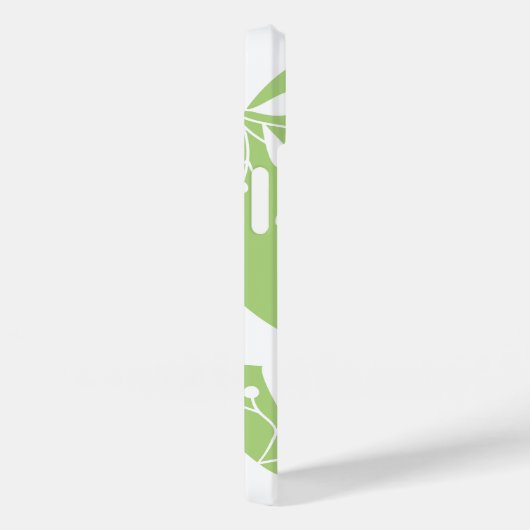 Abstracte Minty Green Botanical gepersonaliseerd Case-Mate iPhone Case (Achterkant / Rechts)