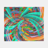 Abstracte Mistica Kunst Fleece Deken (Voorkant (Horizontaal))