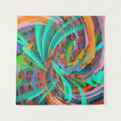 Abstracte Mistica Kunst Wandkleed (Voorkant)
