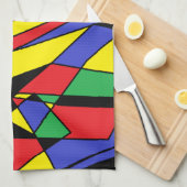 Abstracte mix theedoek (Quarter Fold)