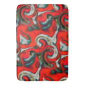 Abstracte mix van rode verloopvlek boven zandige g badmat (Voorkant Verticaal)