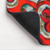 Abstracte mix van rode verloopvlek boven zandige g muismat (Hoek)