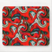 Abstracte mix van rode verloopvlek boven zandige g muismat (Voorkant)