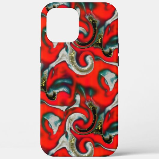 Abstracte mix van rode verloopvlek op grijze textu Case-Mate iPhone case (Achterkant)