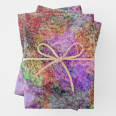 Abstracte mix van wervelende pastelkleuren grijs Inpakpapier Vel (In situ)