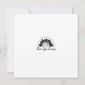 Abstracte Mixed Media Collage Notitiekaartje (Achterkant)