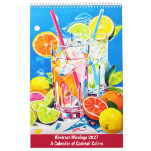 Abstracte Mixologie Een Kalender van Cocktails