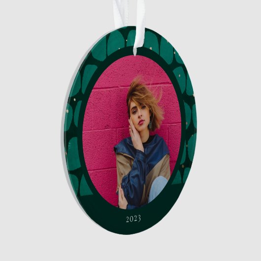 Abstracte modadische patroonfoto ornament (voorkant)