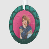 Abstracte modadische patroonfoto ornament (voorkant)