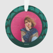 Abstracte modadische patroonfoto ornament (voorkant)