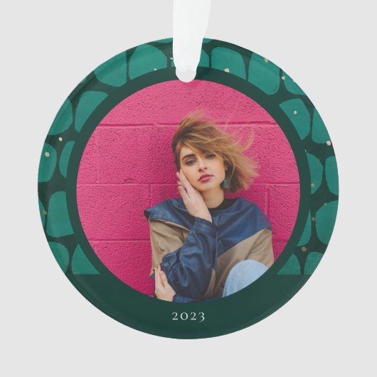 Abstracte modadische patroonfoto ornament (voorkant)