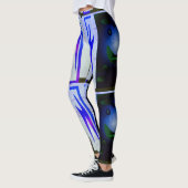 ABSTRACTE MODERN-Leggings met zwarte-blauw-mozaïek Leggings (Links)