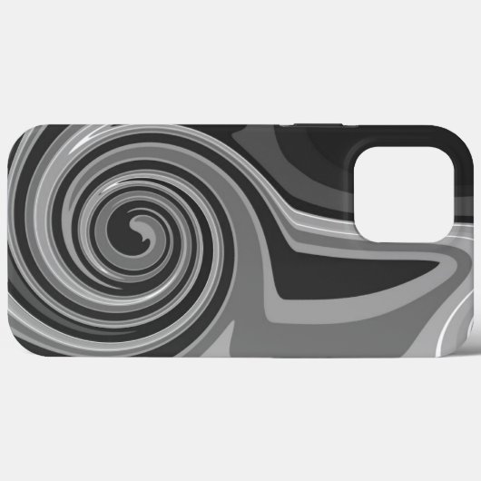 Abstracte Modern Monotone Cool Inspirivity Grey Case-Mate iPhone Case (Achterkant (horizontaal))