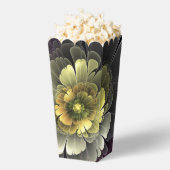 Abstracte Modern Purpur Khaki Gray Fractal Flower Bedankdoosjes (Popped)