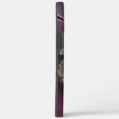 Abstracte Modern Purpur Khaki Gray Fractal Flower Case-Mate iPhone Case (Achterkant / Rechts)