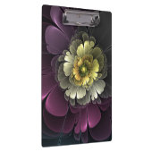 Abstracte Modern Purpur Khaki Gray Fractal Flower Klembord (Rechts)