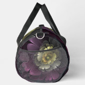 Abstracte Modern Purpur Khaki Gray Fractal Flower Plunjezak (Rechts)