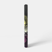 Abstracte Modern Purpur Khaki Gray Fractal Flower Samsung Galaxy Hoesje (Linkerkant)