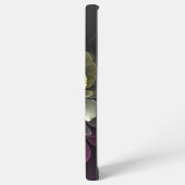 Abstracte Modern Purpur Khaki Gray Fractal Flower Samsung Galaxy Hoesje (Linkerkant)