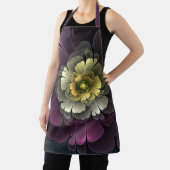 Abstracte Modern Purpur Khaki Gray Fractal Flower Schort (Insitu)