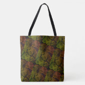 ABSTRACTE MODERN-tekening in bruin-donkergeel Tote Bag (Voorkant)