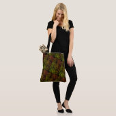 ABSTRACTE MODERN-tekening in bruin-donkergeel Tote Bag (Op model)