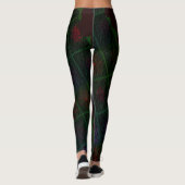ABSTRACTE MODERN-tekeningen in Leggings voor olijf (Achterkant)