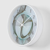 Abstracte Modern Turquoise Brown Gold Elegance (Hoek)