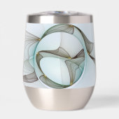 Abstracte Modern Turquoise Brown Gold Elegance (Voorkant)