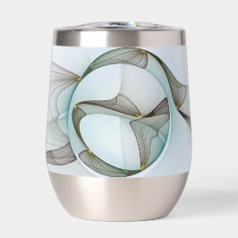 Abstracte Modern Turquoise Brown Gold Elegance