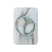 Abstracte Modern Turquoise Brown Gold Elegance Badmat (Voorkant Verticaal)