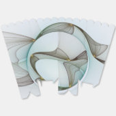 Abstracte Modern Turquoise Brown Gold Elegance Bedankdoosjes (Ongevouwen)