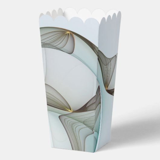 Abstracte Modern Turquoise Brown Gold Elegance Bedankdoosjes (Voorkant)