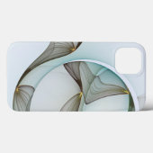 Abstracte Modern Turquoise Brown Gold Elegance Case-Mate iPhone Case (Achterkant (horizontaal))