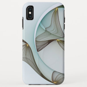 Abstracte Modern Turquoise Brown Gold Elegance Case-Mate iPhone Case