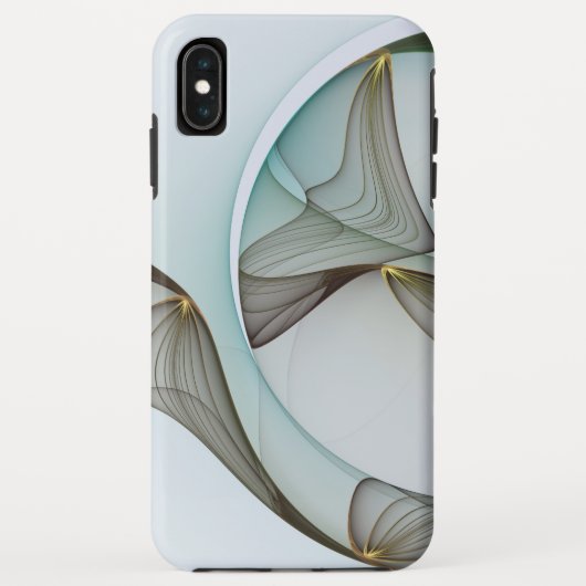 Abstracte Modern Turquoise Brown Gold Elegance Case-Mate iPhone Case (Achterkant)