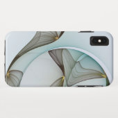 Abstracte Modern Turquoise Brown Gold Elegance Case-Mate iPhone Case (Achterkant (horizontaal))