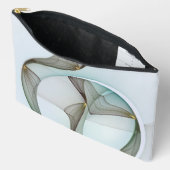 Abstracte Modern Turquoise Brown Gold Elegance Etui (Open)