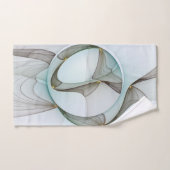 Abstracte Modern Turquoise Brown Gold Elegance Handdoek (Handdoek)