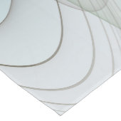 Abstracte Modern Turquoise Brown Gold Elegance Korte Tafelloper (Hoek)