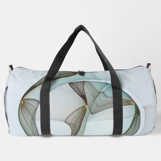 Abstracte Modern Turquoise Brown Gold Elegance Plunjezak (Achterkant)