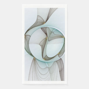 Abstracte Modern Turquoise Brown Gold Elegance Servet