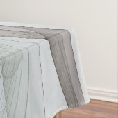 Abstracte Modern Turquoise Brown Gold Elegance Tafelkleed (Voorbeeld)