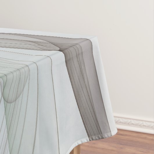 Abstracte Modern Turquoise Brown Gold Elegance Tafelkleed (Voorbeeld)