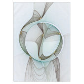 Abstracte Modern Turquoise Brown Gold Elegance Tafelkleed (Voorkant)