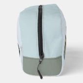 Abstracte Modern Turquoise Brown Gold Elegance Toilettasje (Rechts)